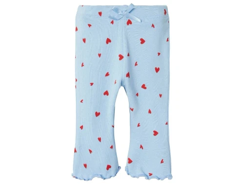 Name It chambray blue heart flare bukser